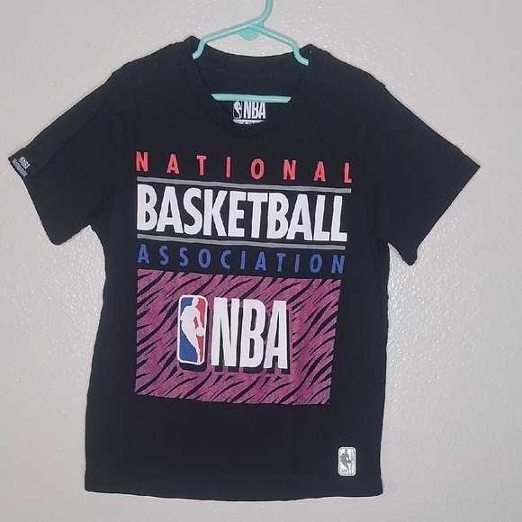 NBA Basketball Boys Short Sleeve Crew Neck Black T Shirt Size S (8) - Picture 1 of 11